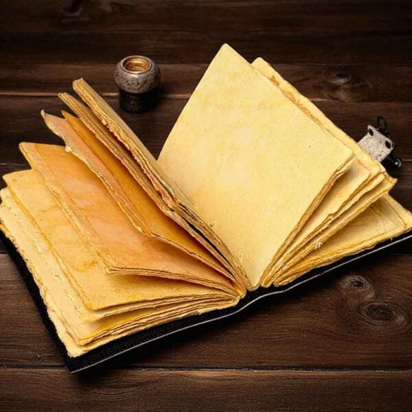 Celestial Moon Maiden Leather Journal