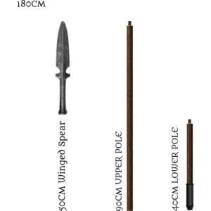 Medieval LARP Winged Spear