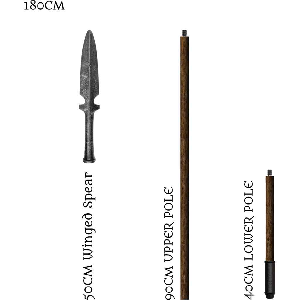 Medieval LARP Winged Spear