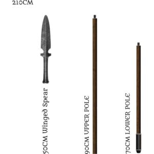 Medieval LARP Winged Spear