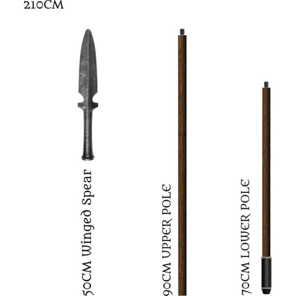 Medieval LARP Winged Spear