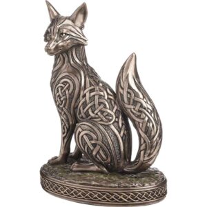 Celtic Knotwork Sitting Fox Statue