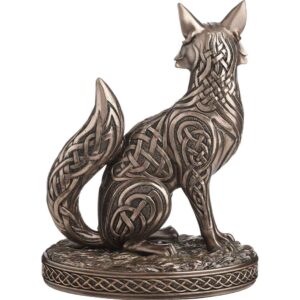 Celtic Knotwork Sitting Fox Statue