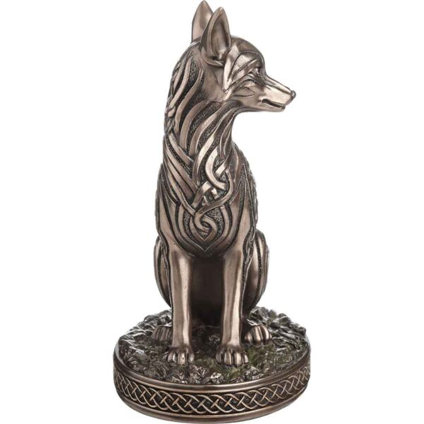 Celtic Knotwork Sitting Fox Statue