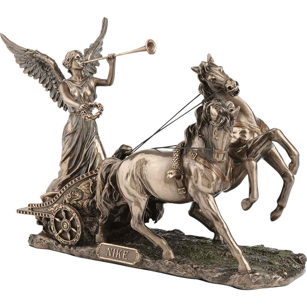 Nike on Chariot Goddess Statue