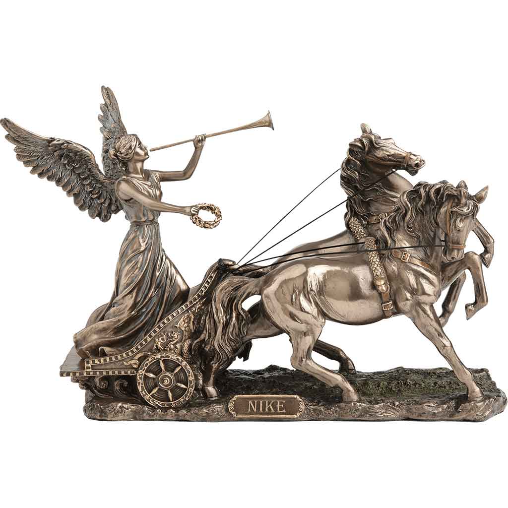 Nike on Chariot Goddess Statue