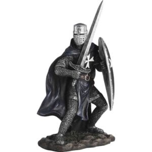 Sword and Shield Hospitaller Knight Statue