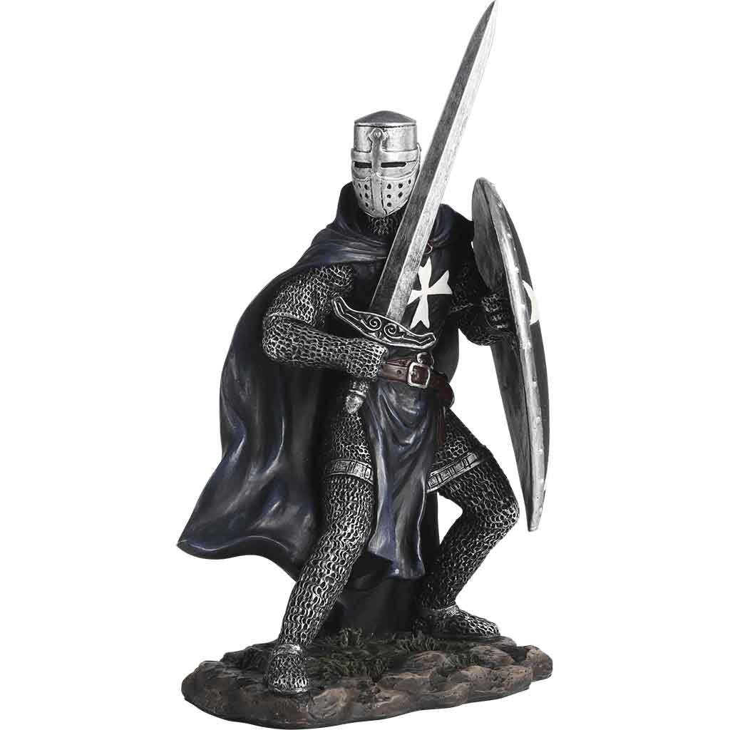 Sword and Shield Hospitaller Knight Statue