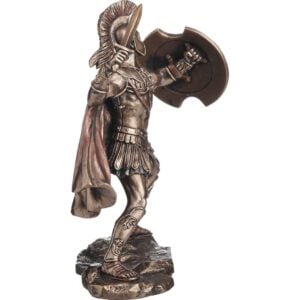 Sword and Shield Dueling Achilles Statue