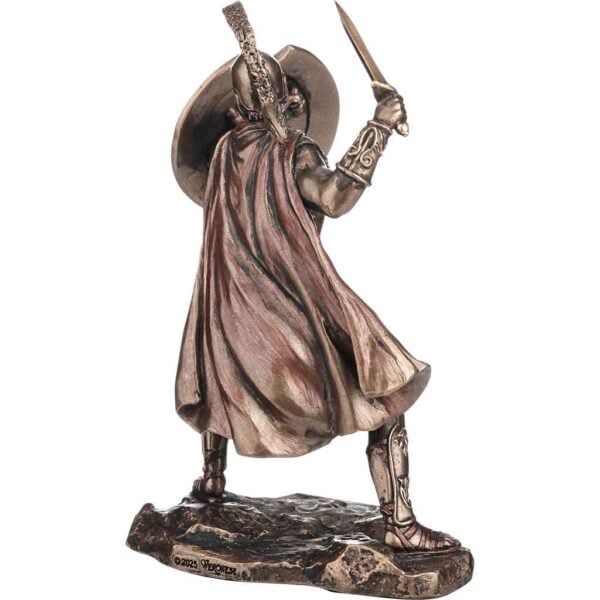 Sword and Shield Dueling Achilles Statue