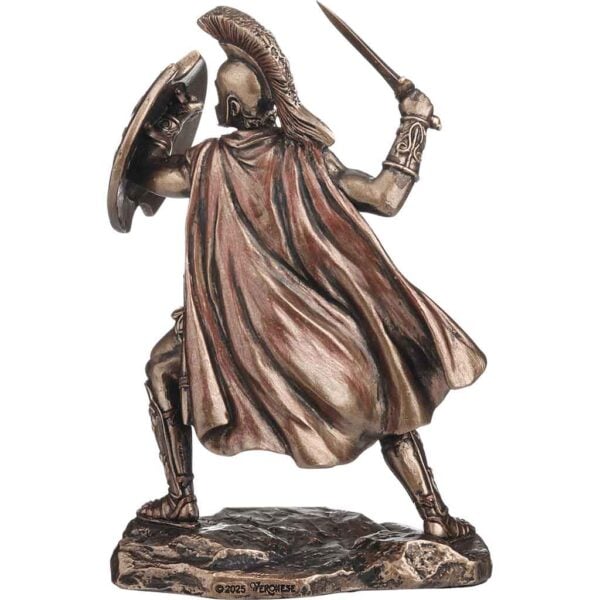Sword and Shield Dueling Achilles Statue