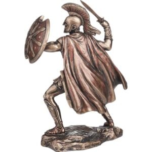 Sword and Shield Dueling Achilles Statue