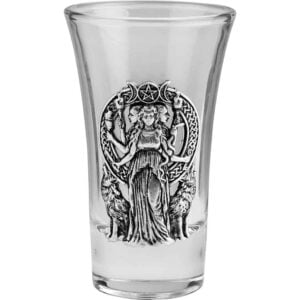 Hecate and Wolves Shot Glass