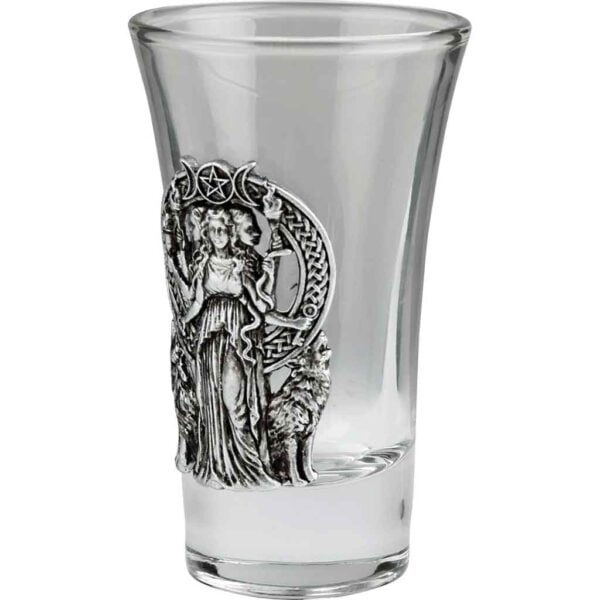 Hecate and Wolves Shot Glass