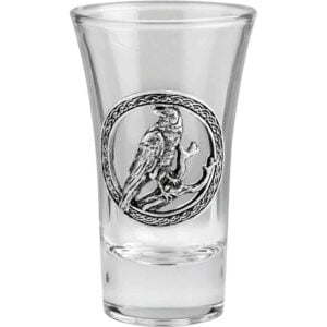 Perching Raven Shot Glass