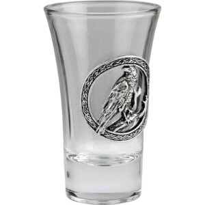 Perching Raven Shot Glass