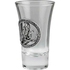 Perching Raven Shot Glass