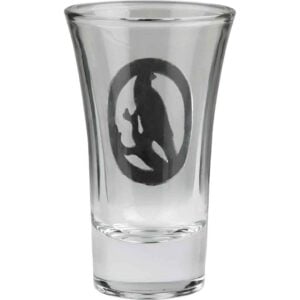 Perching Raven Shot Glass