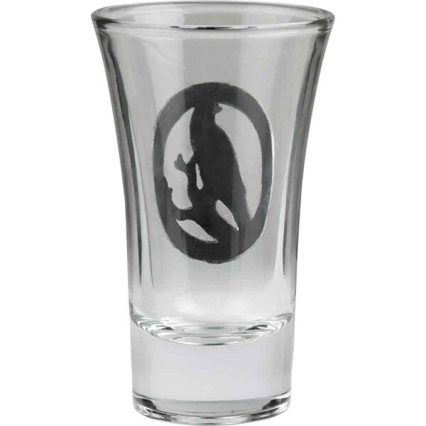 Perching Raven Shot Glass