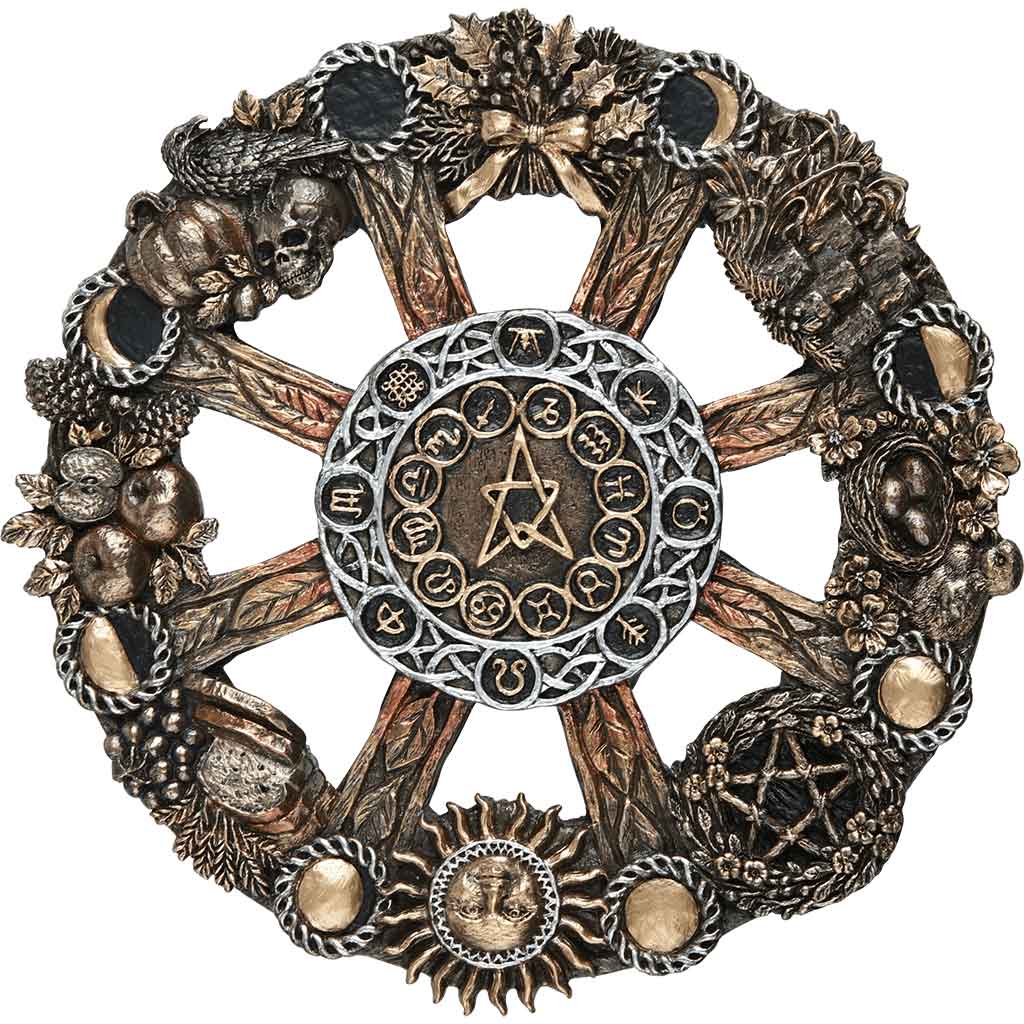 Moon Phase Wheel of the Year Plaque