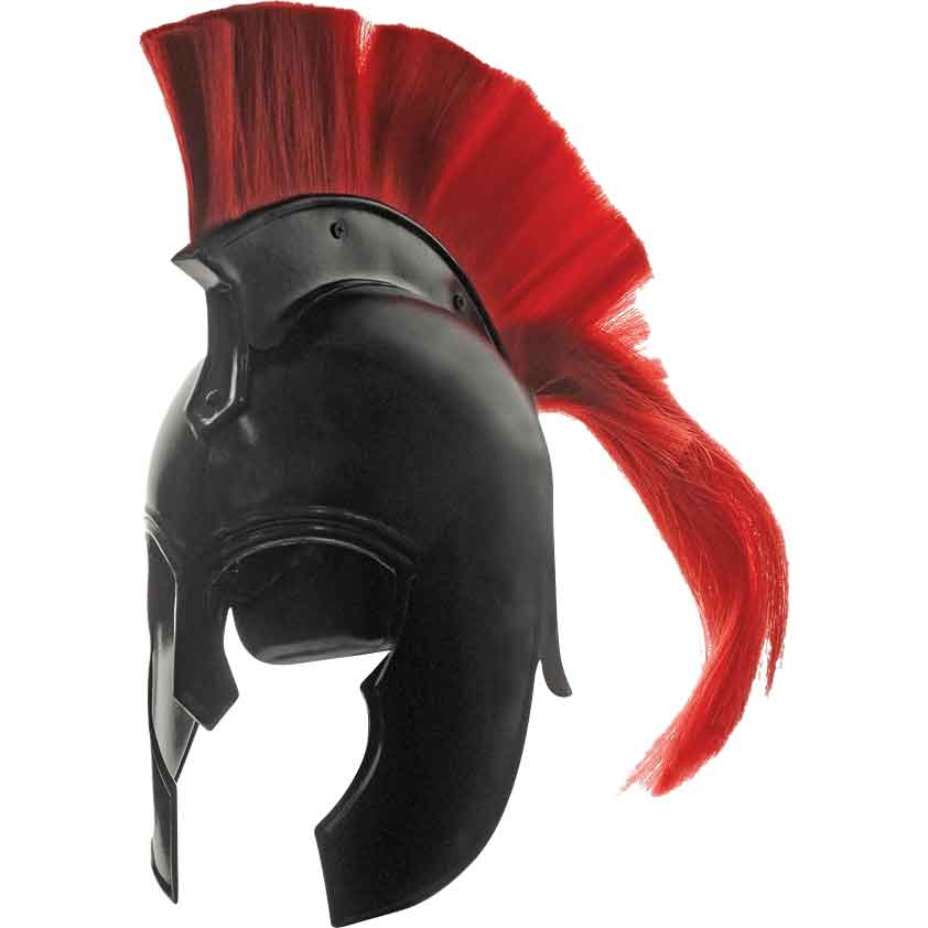Red Plumed Trojan Helm