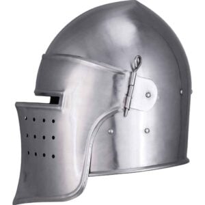 Medieval Fantasy Visor Steel Helmet
