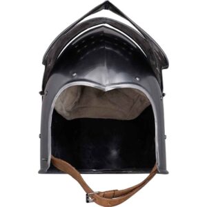 Medieval Fantasy Visor Steel Helmet
