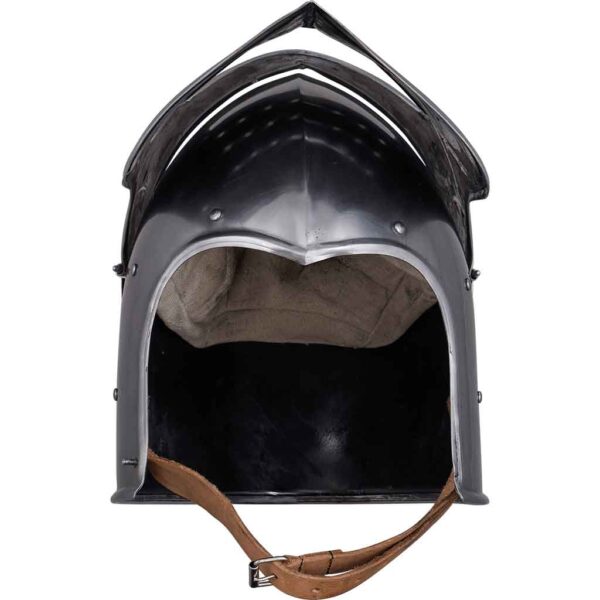 Medieval Fantasy Visor Steel Helmet