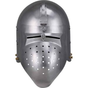 Rounded Face Steel Bascinet