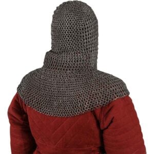 Berengar Flat Ring Aluminum Chainmail Coif