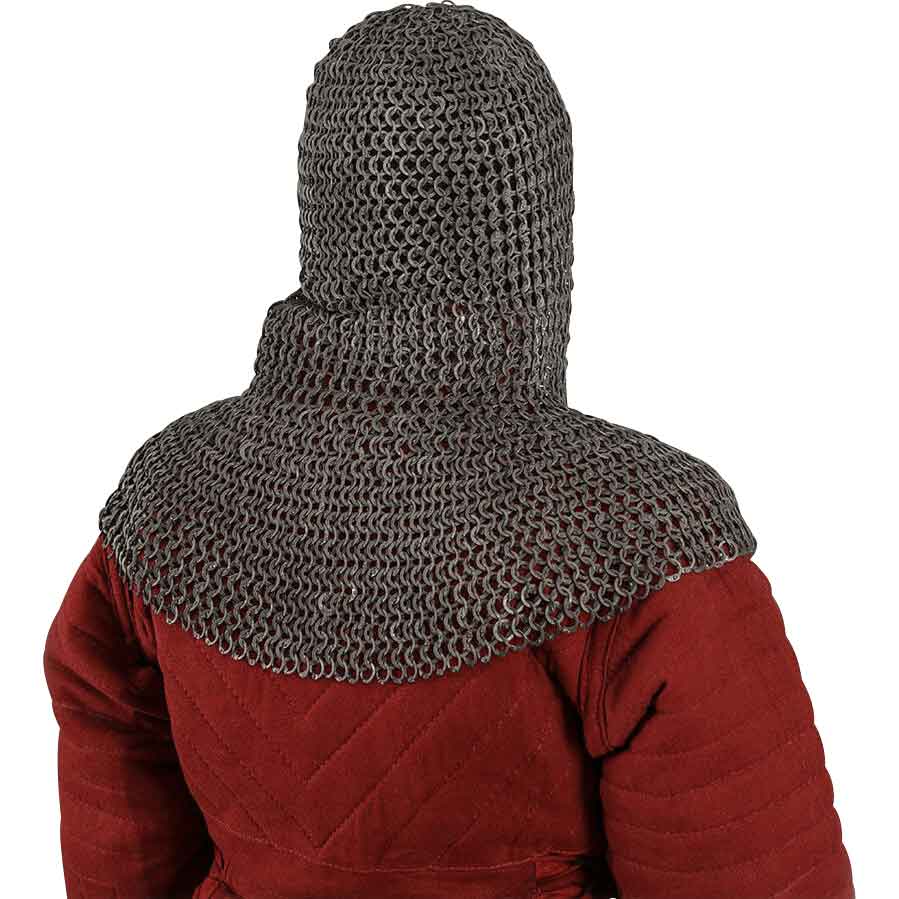 Berengar Flat Ring Aluminum Chainmail Coif