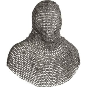 Berengar Flat Ring Aluminum Chainmail Coif