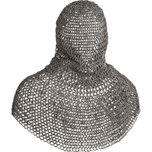 Berengar Flat Ring Aluminum Chainmail Coif