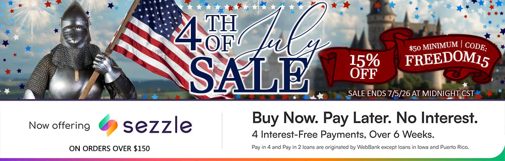 4th of July Sale at Medieval Collectibles