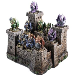 Dragons and Castle Statue Set