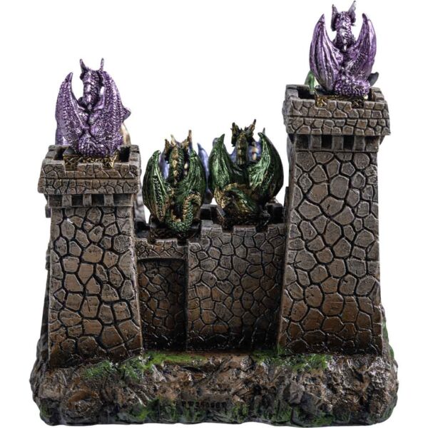 Dragons and Castle Statue Set