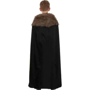 Black Kids Viking Costume Cape