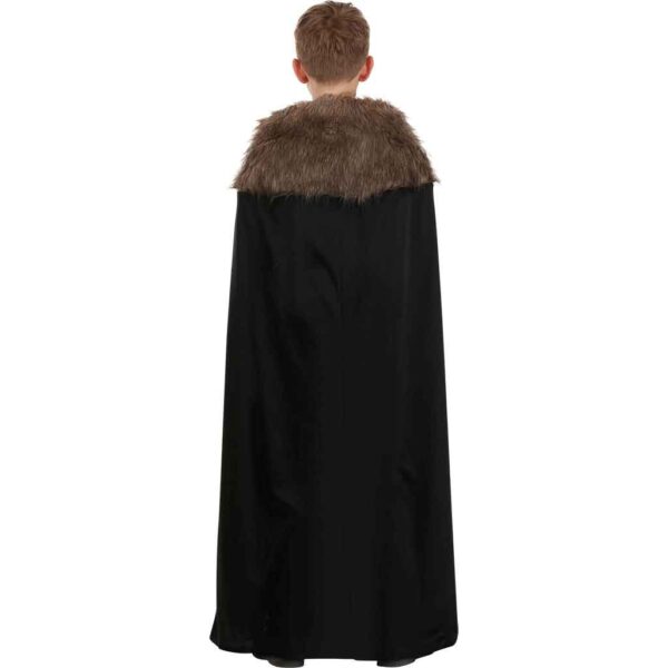 Black Kids Viking Costume Cape