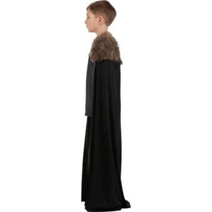 Black Kids Viking Costume Cape