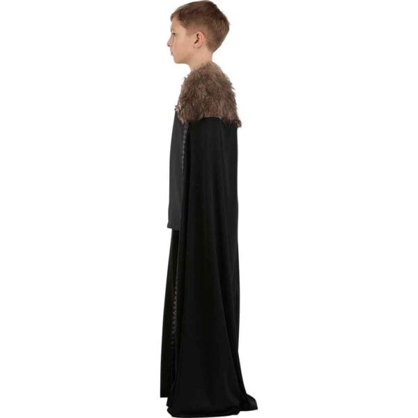 Black Kids Viking Costume Cape