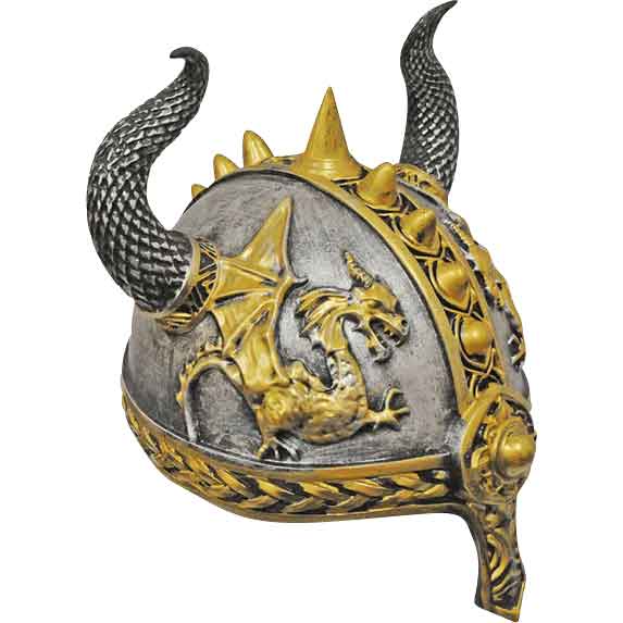 Golden Dragon Costume Helmet