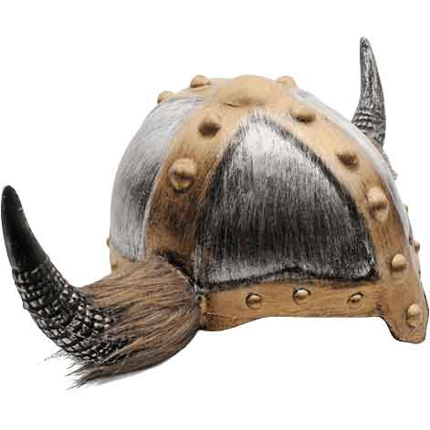 Furred Viking Costume Helmet