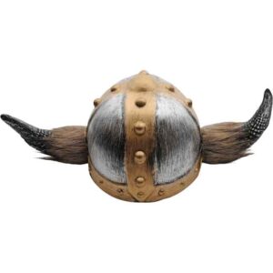 Furred Viking Costume Helmet
