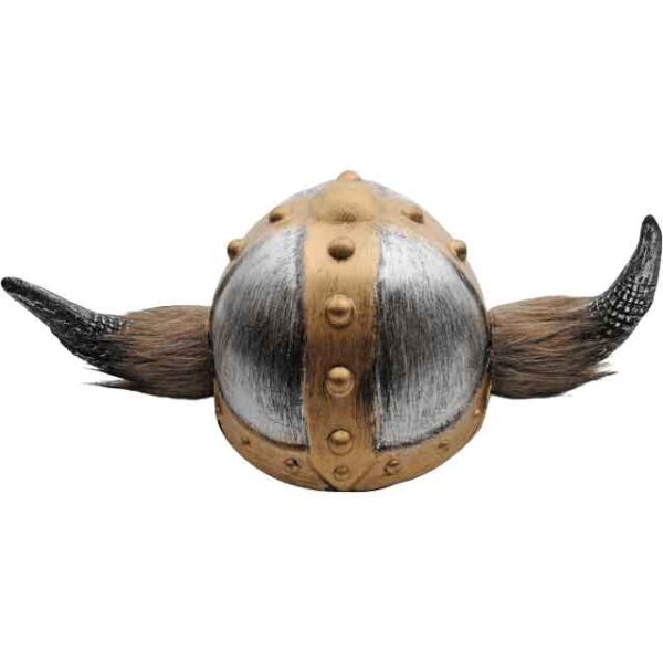 Furred Viking Costume Helmet