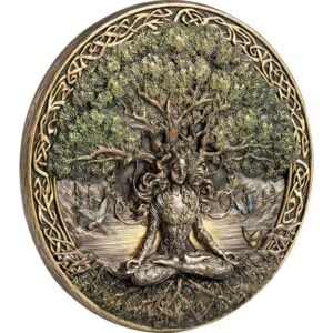 Tree of Life Meditating Goddess Plaque