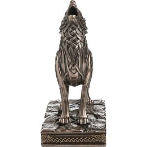 Celtic Howling Wolf Statue