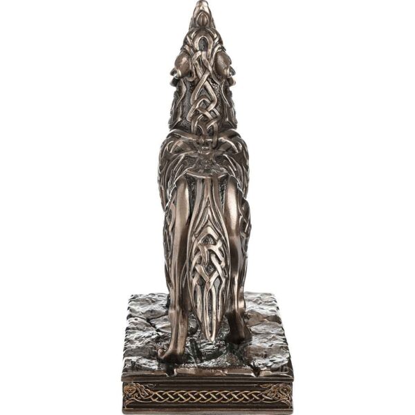 Celtic Howling Wolf Statue