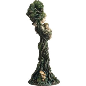 Mother Nature Gaia and Baby Statue