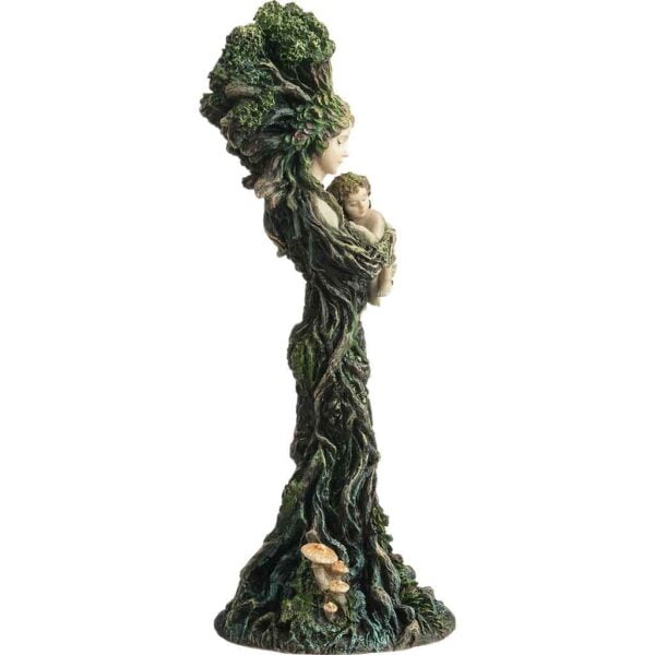 Mother Nature Gaia and Baby Statue