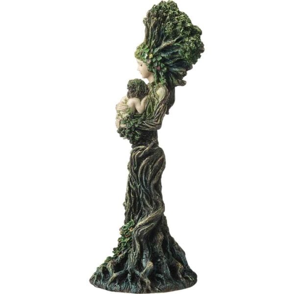Mother Nature Gaia and Baby Statue